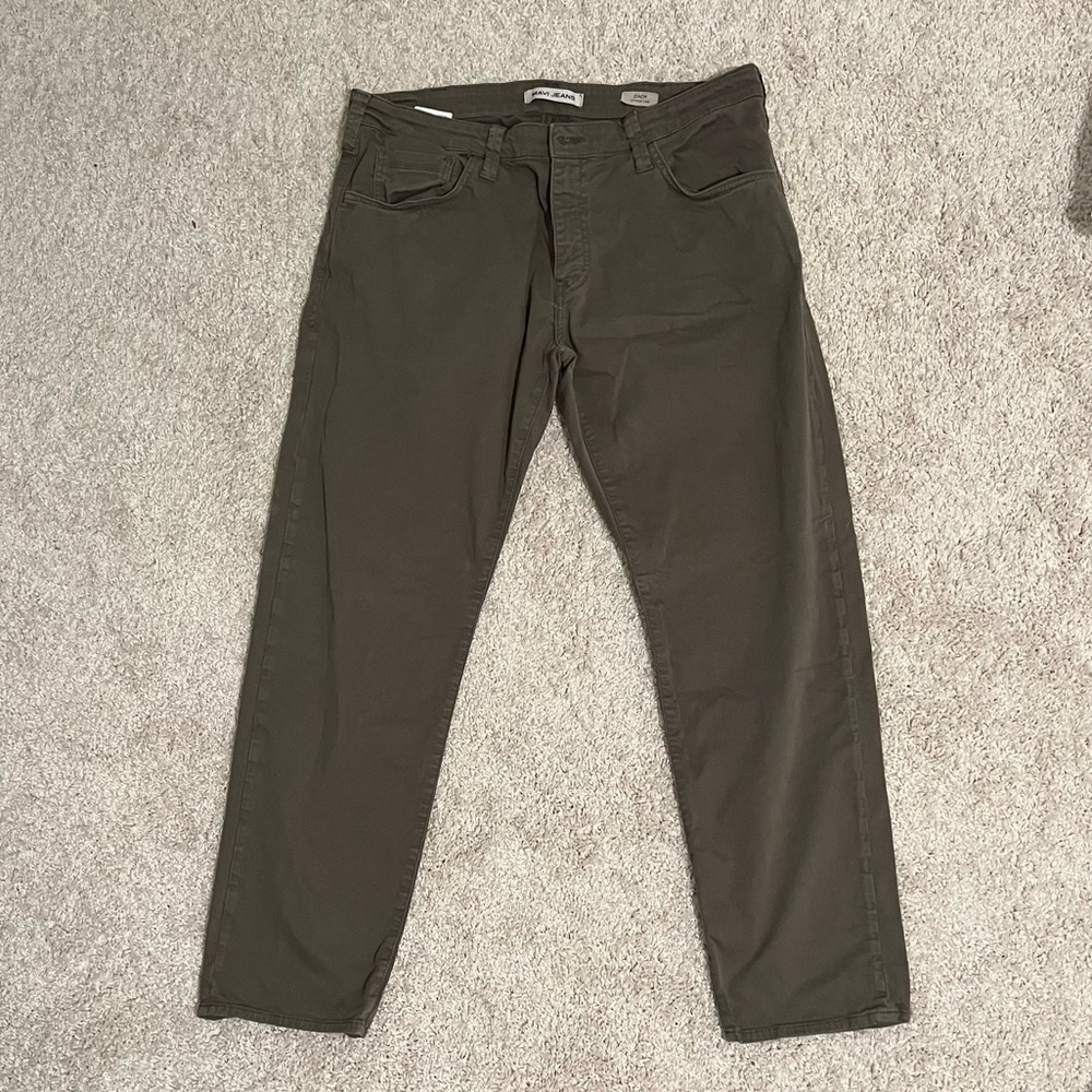 Mavi Zach Twill Pants - Dusty Olive